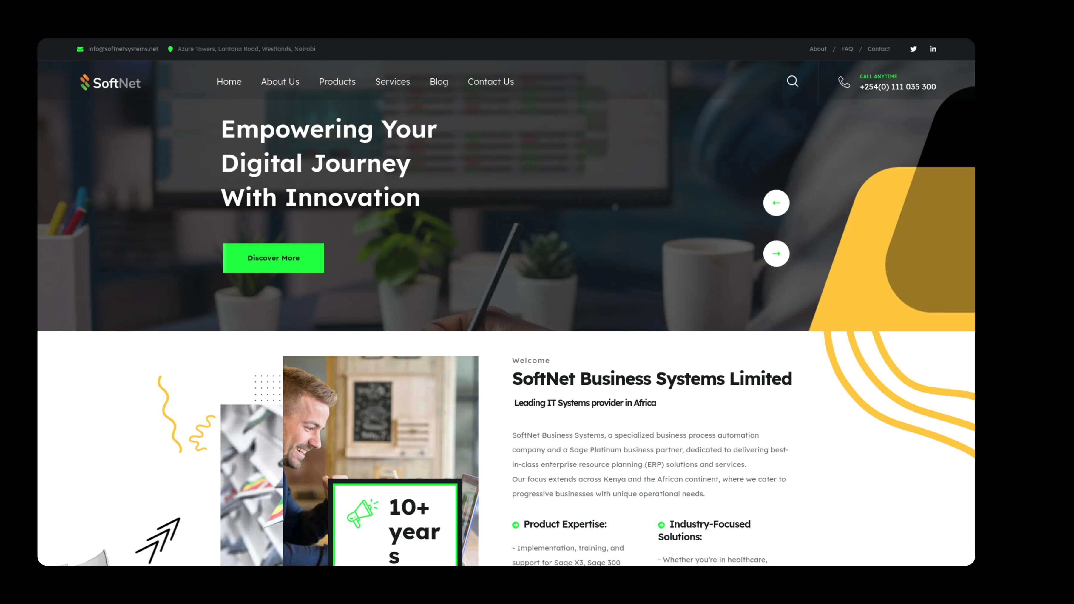 SoftNet Business Systems case study background