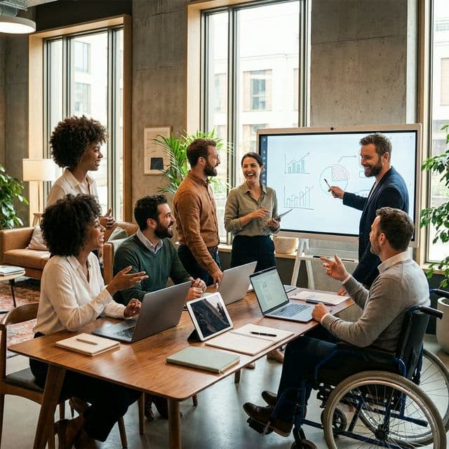 Our team collaborating